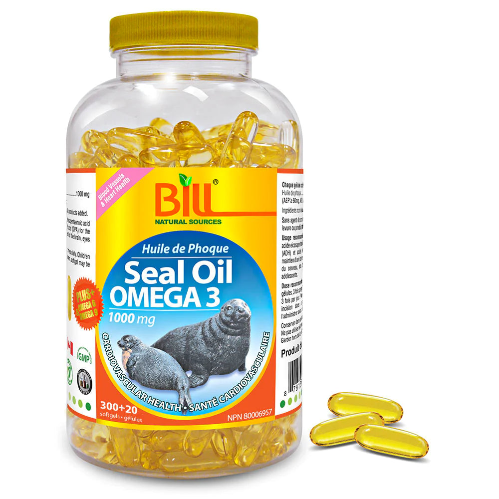 BILL | Omega 3 Seal Oil | 1000 mg | 320 Softgels – Choi's Vita Store